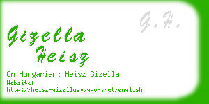 gizella heisz business card